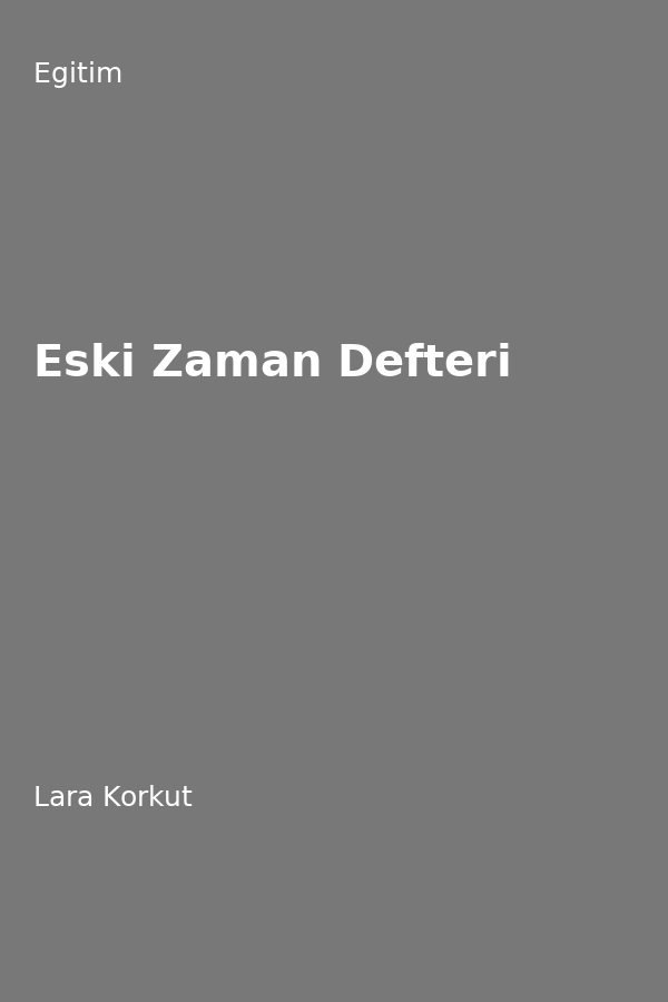Eski Zaman Defteri