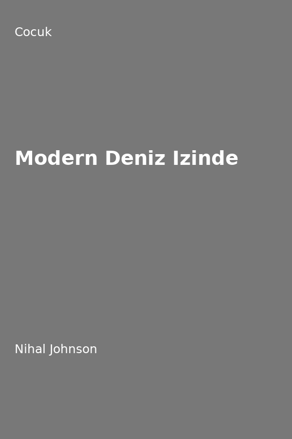 Modern Deniz Izinde