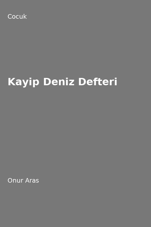 Kayip Deniz Defteri
